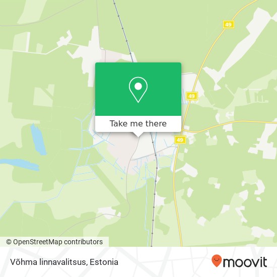 Võhma linnavalitsus map