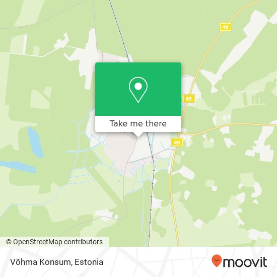 Võhma Konsum map