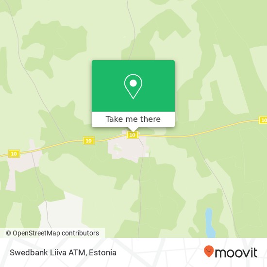 Swedbank Liiva ATM map