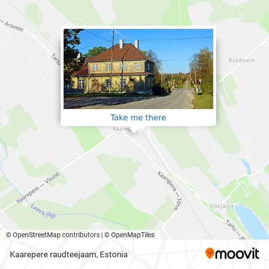 Карта Kaarepere raudteejaam