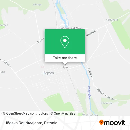 Карта Jõgeva Raudteejaam
