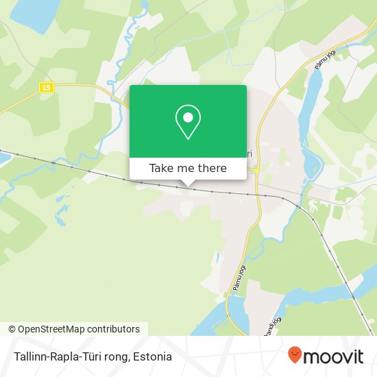 Tallinn-Rapla-Türi rong map