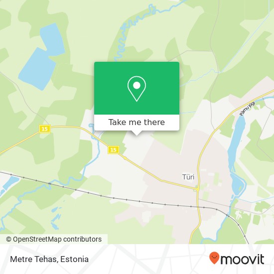 Metre Tehas map