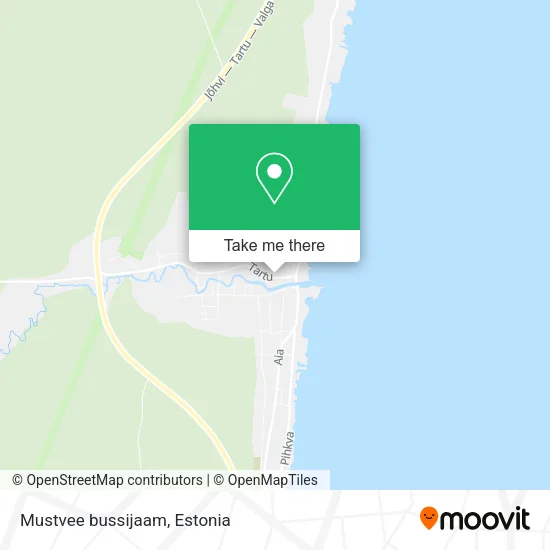 Карта Mustvee bussijaam