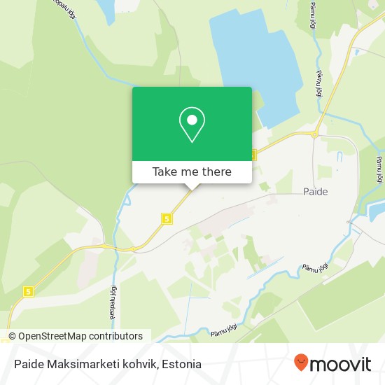 Paide Maksimarketi kohvik map