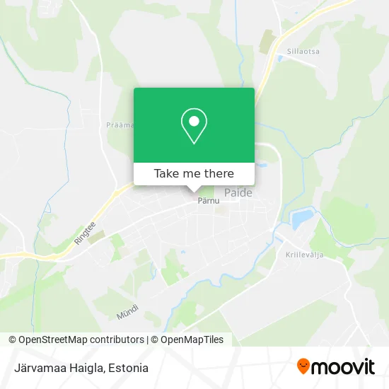 Карта Järvamaa Haigla