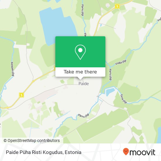 Paide Püha Risti Kogudus map