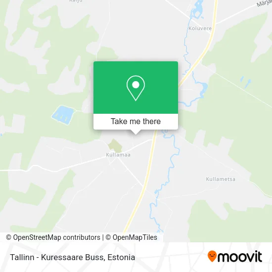 Tallinn - Kuressaare Buss map
