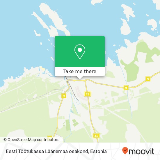 Eesti Töötukassa Läänemaa osakond map