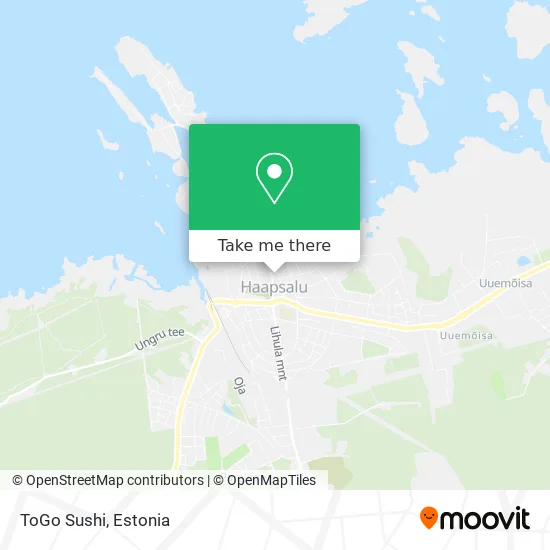 Карта ToGo Sushi