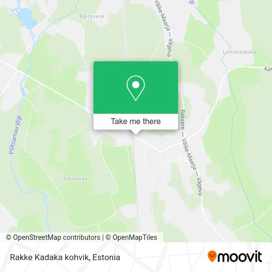 Карта Rakke Kadaka kohvik