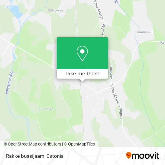 Карта Rakke bussijaam