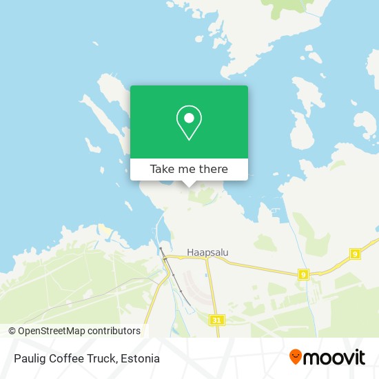 Paulig Coffee Truck map