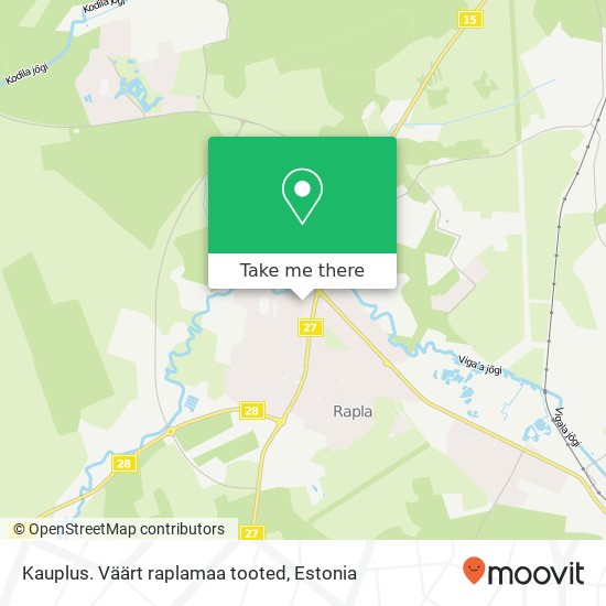 Kauplus. Väärt raplamaa tooted map