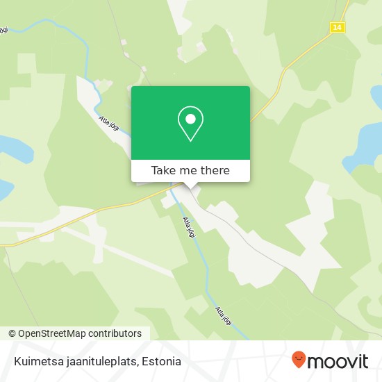 Карта Kuimetsa jaanituleplats