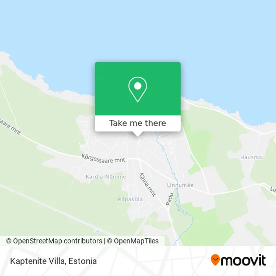 Карта Kaptenite Villa