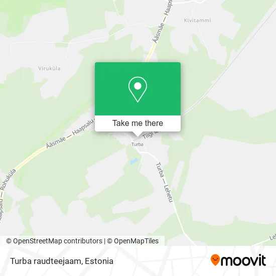 Карта Turba raudteejaam