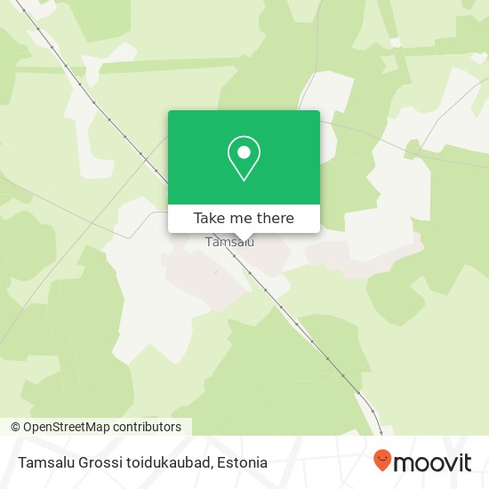 Карта Tamsalu Grossi toidukaubad