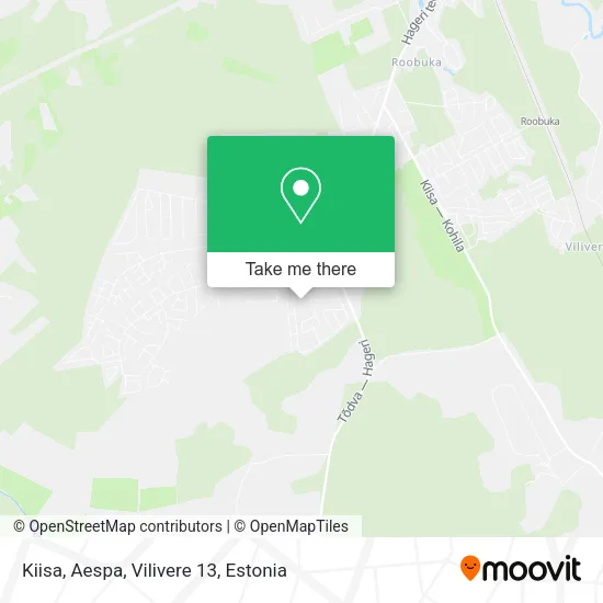 Карта Kiisa, Aespa, Vilivere 13