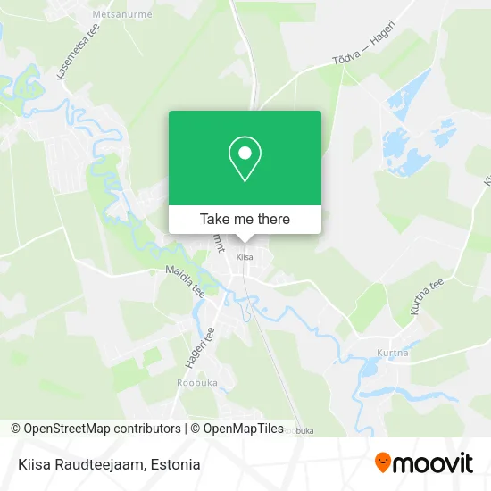 Карта Kiisa Raudteejaam