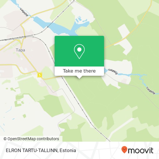 Карта ELRON TARTU-TALLINN