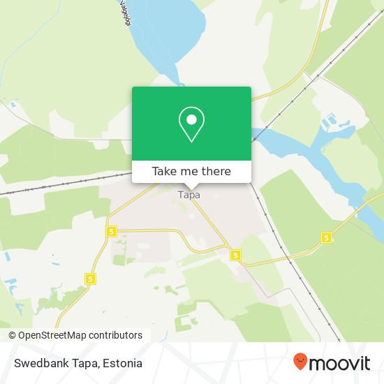 Swedbank Tapa map