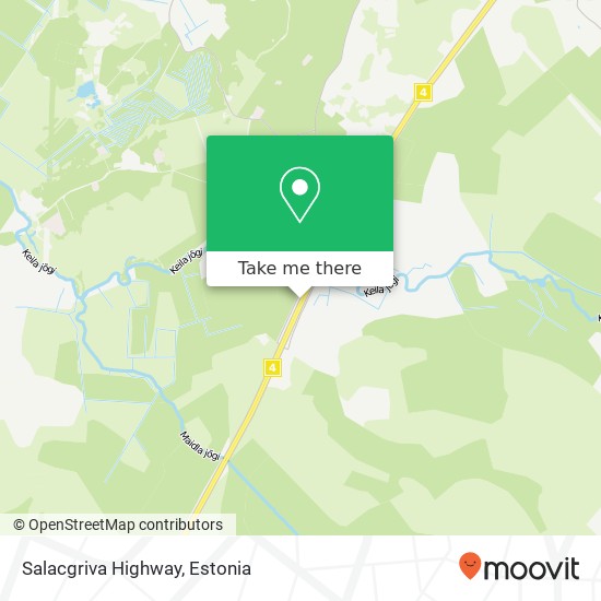 Salacgriva Highway map