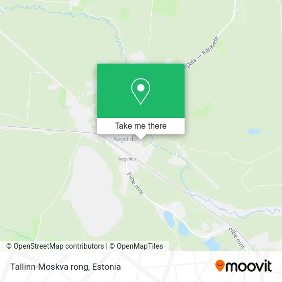 Карта Tallinn-Moskva rong