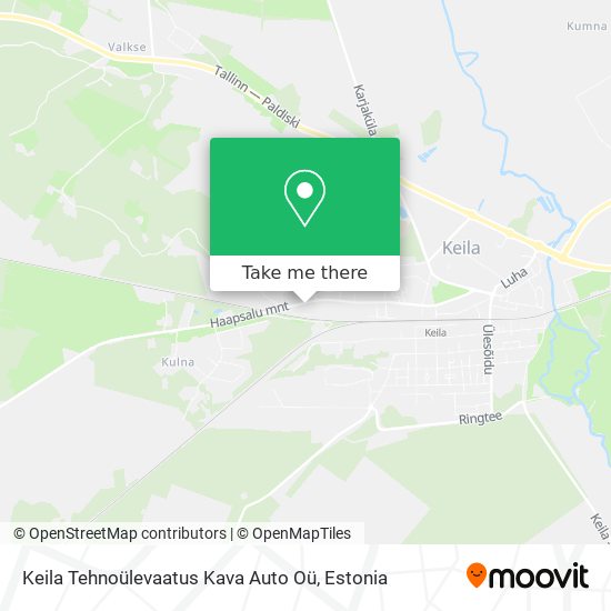Keila Tehnoülevaatus Kava Auto Oü map