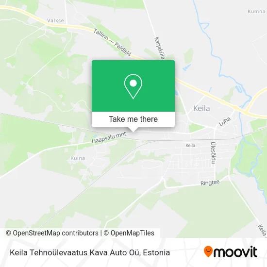 Карта Keila Tehnoülevaatus Kava Auto Oü