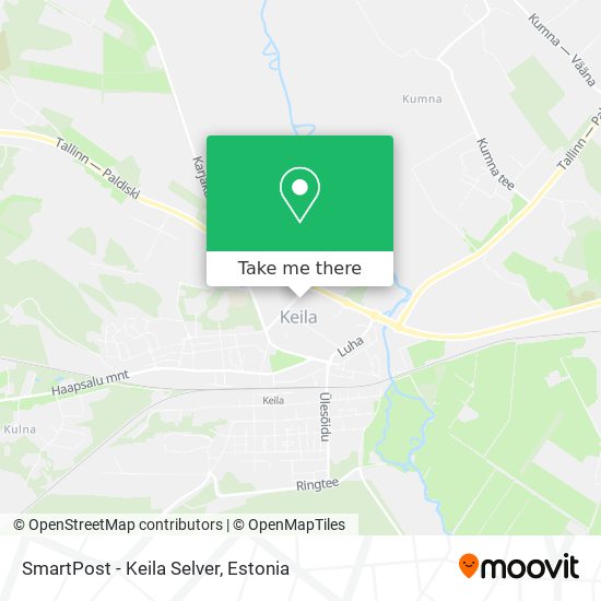 SmartPost - Keila Selver map