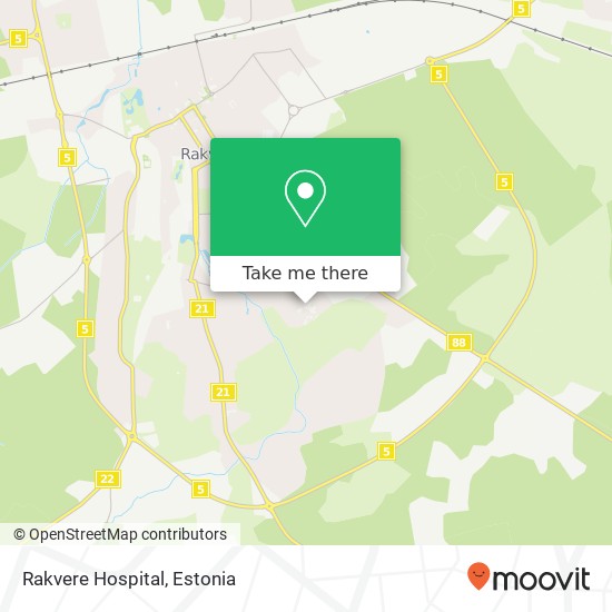 Rakvere Hospital map