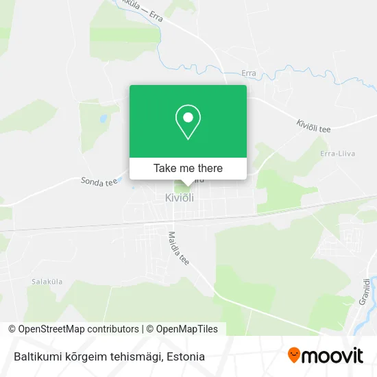 Карта Baltikumi kõrgeim tehismägi