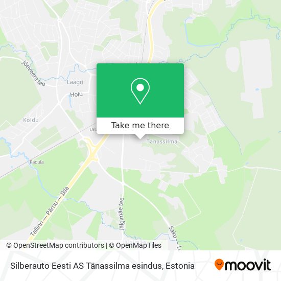 Silberauto Eesti AS Tänassilma esindus map