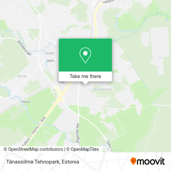 Tänassilma Tehnopark map