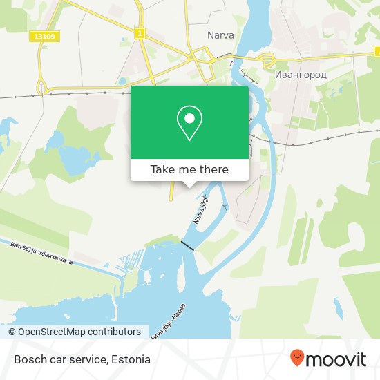 Карта Bosch car service