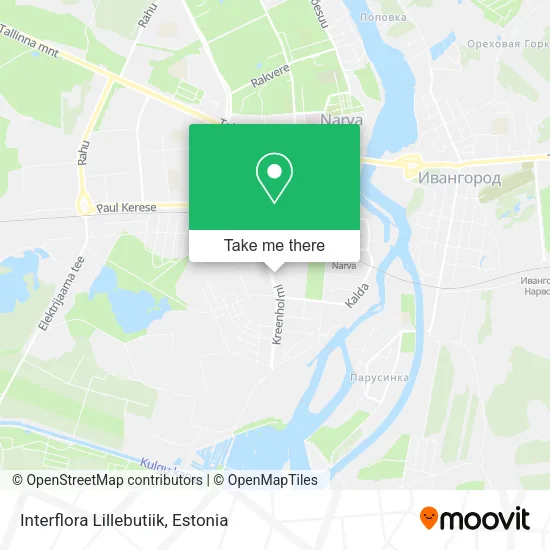 Карта Interflora Lillebutiik