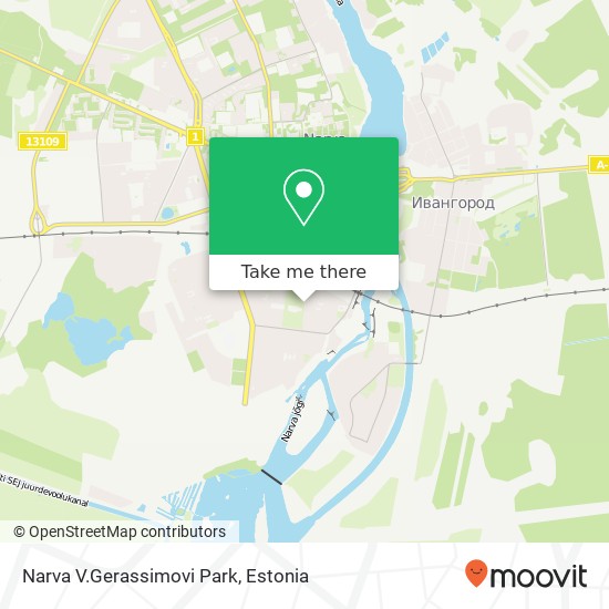 Карта Narva V.Gerassimovi Park
