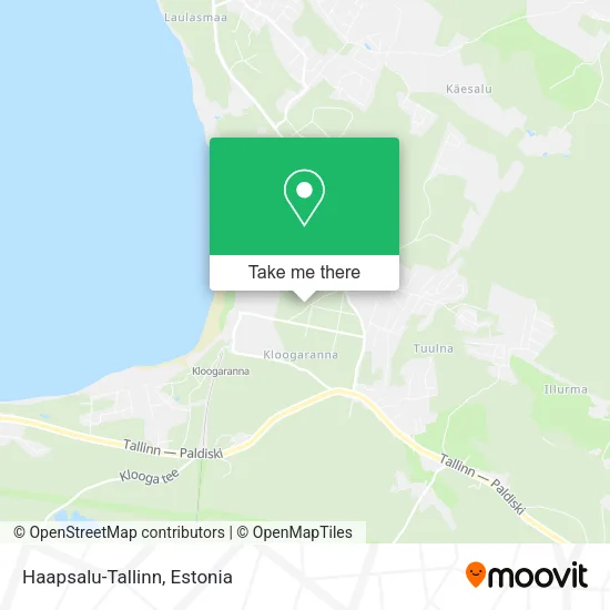 Карта Haapsalu-Tallinn