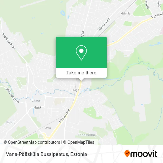 Карта Vana-Pääsküla Bussipeatus
