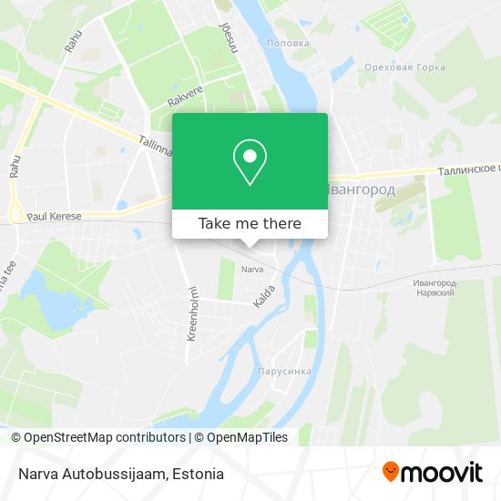 Narva Autobussijaam map