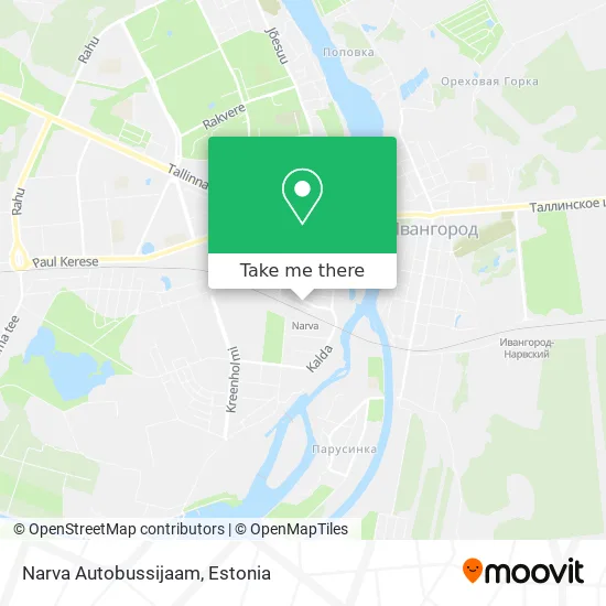 Карта Narva Autobussijaam