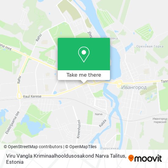 Карта Viru Vangla Kriminaalhooldusosakond Narva Talitus