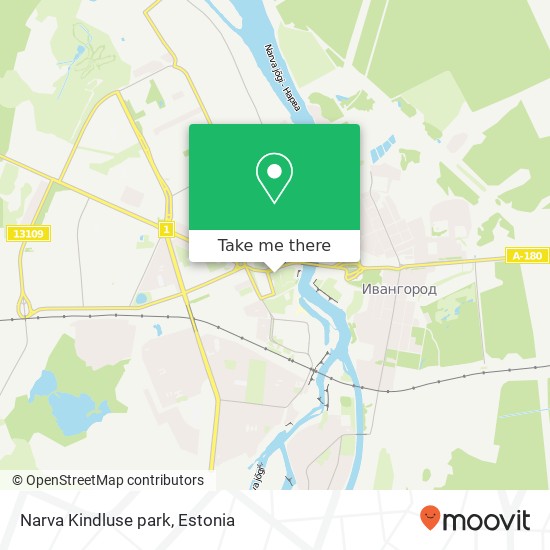 Narva Kindluse park map