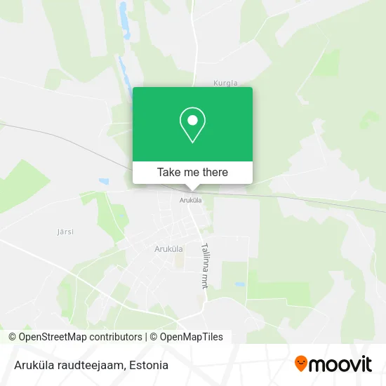 Карта Aruküla raudteejaam