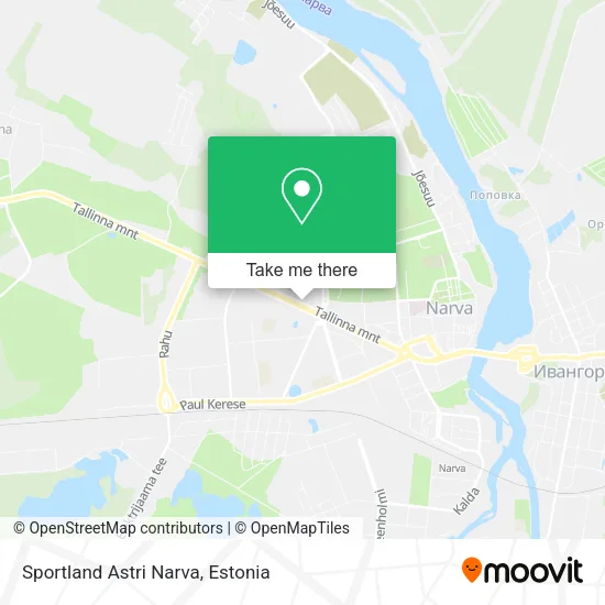 Карта Sportland Astri Narva