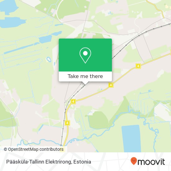 Pääsküla-Tallinn Elektrirong map