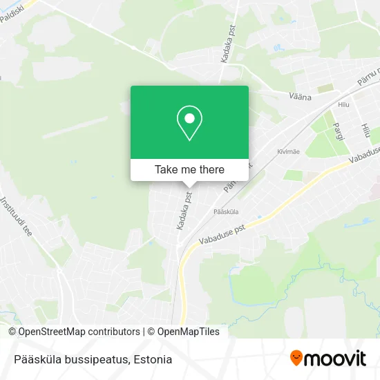 Pääsküla bussipeatus map
