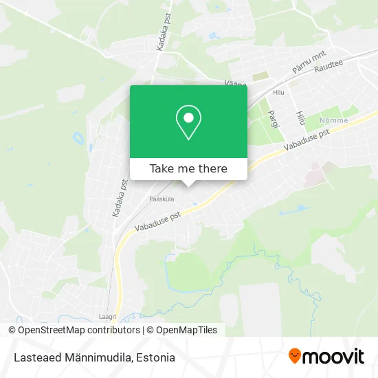 Карта Lasteaed Männimudila