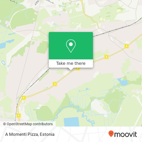 A Momenti Pizza map